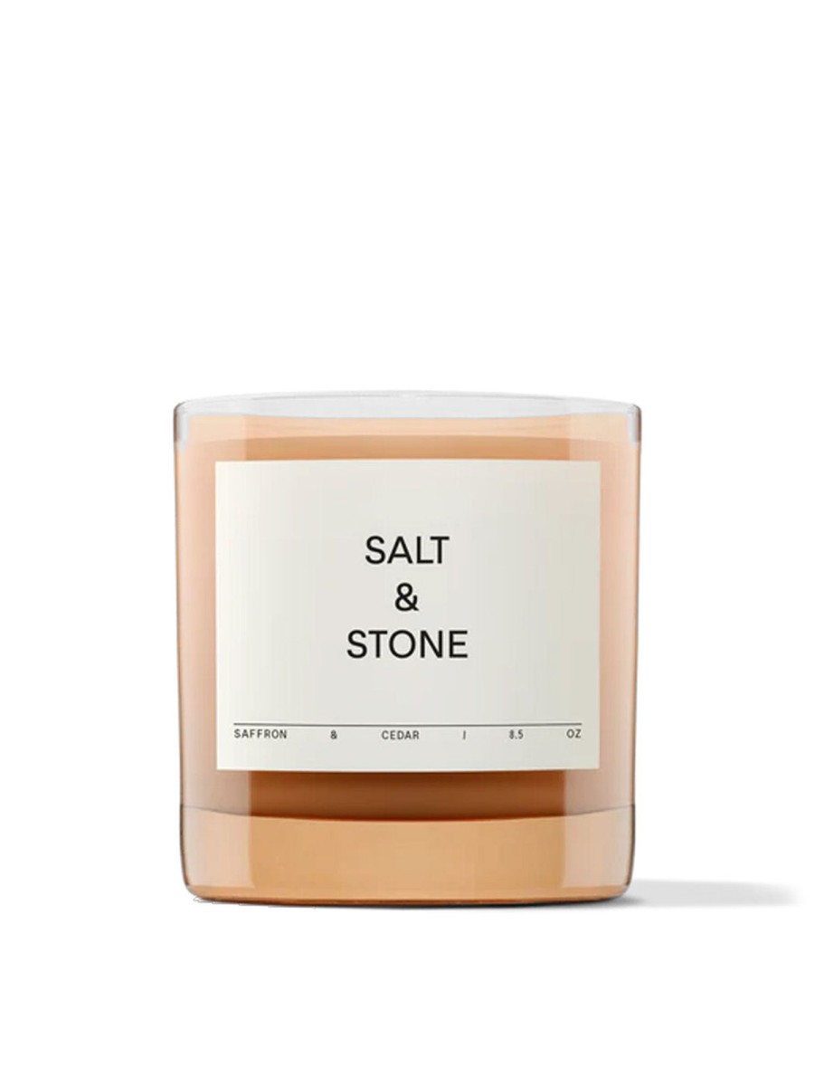 Lifestyle SALT u0026 STONE Candles | U0026 Cedar 8.5Oz Candle Saffron