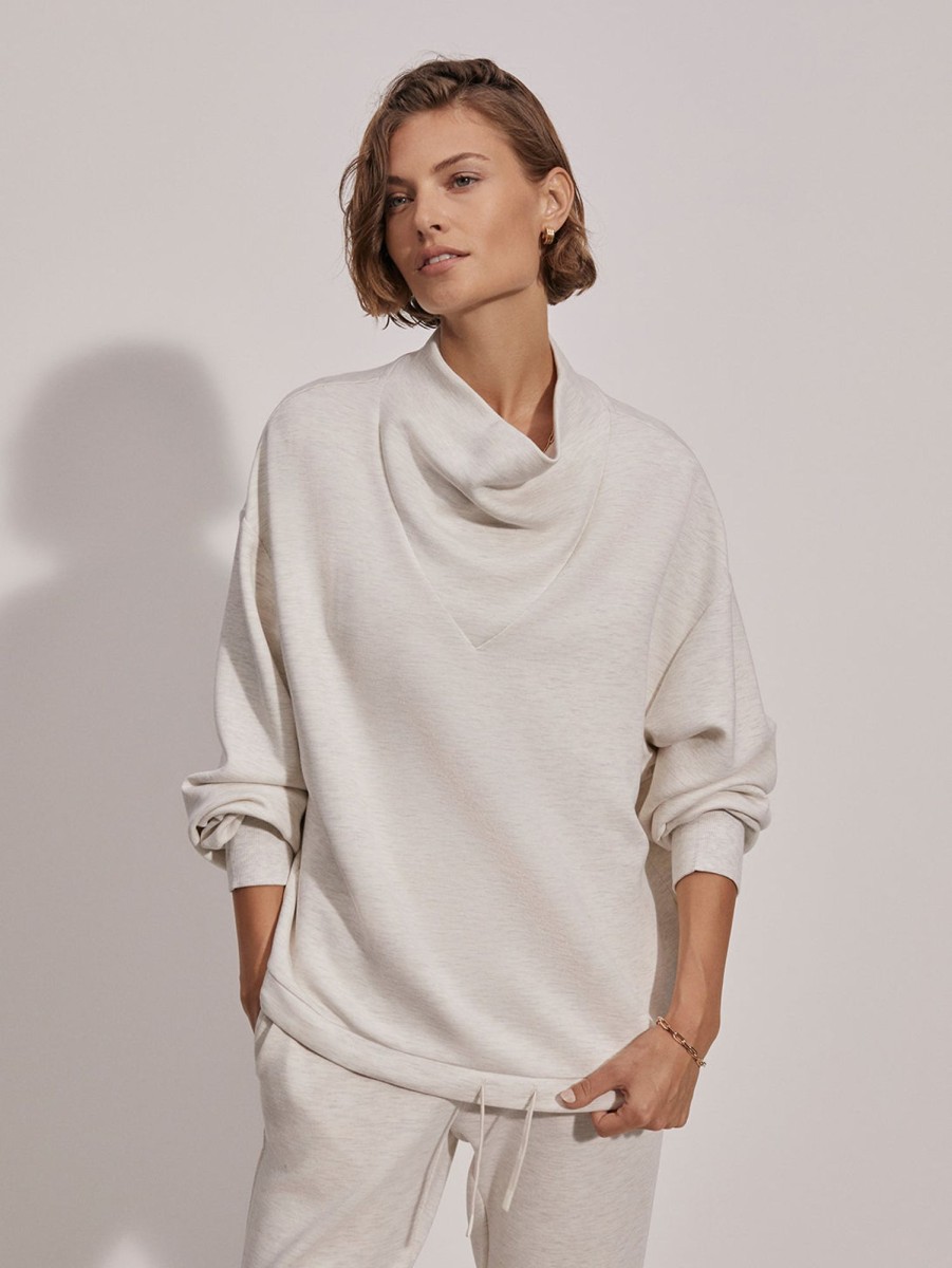 Women VARLEY Sweaters & Sweatshirts | Betsy Sweatshirt Marl Ivory