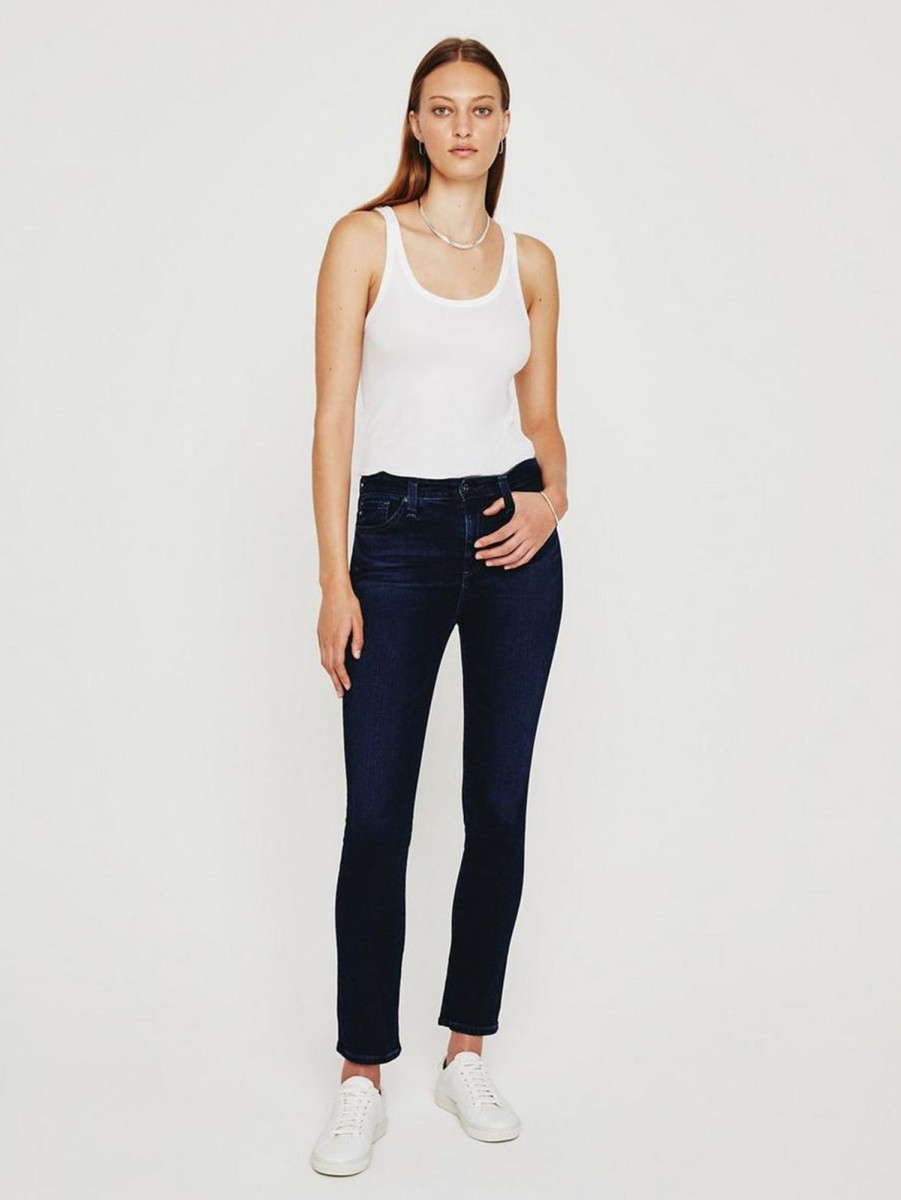 Women AG Jeans Jeans | Mari High Rise Straight Jean Plaza