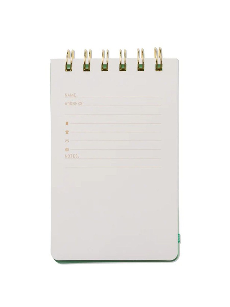 Lifestyle DESIGN WORKS INK Stationery | Leaf Me Alone Wire Notepad Green