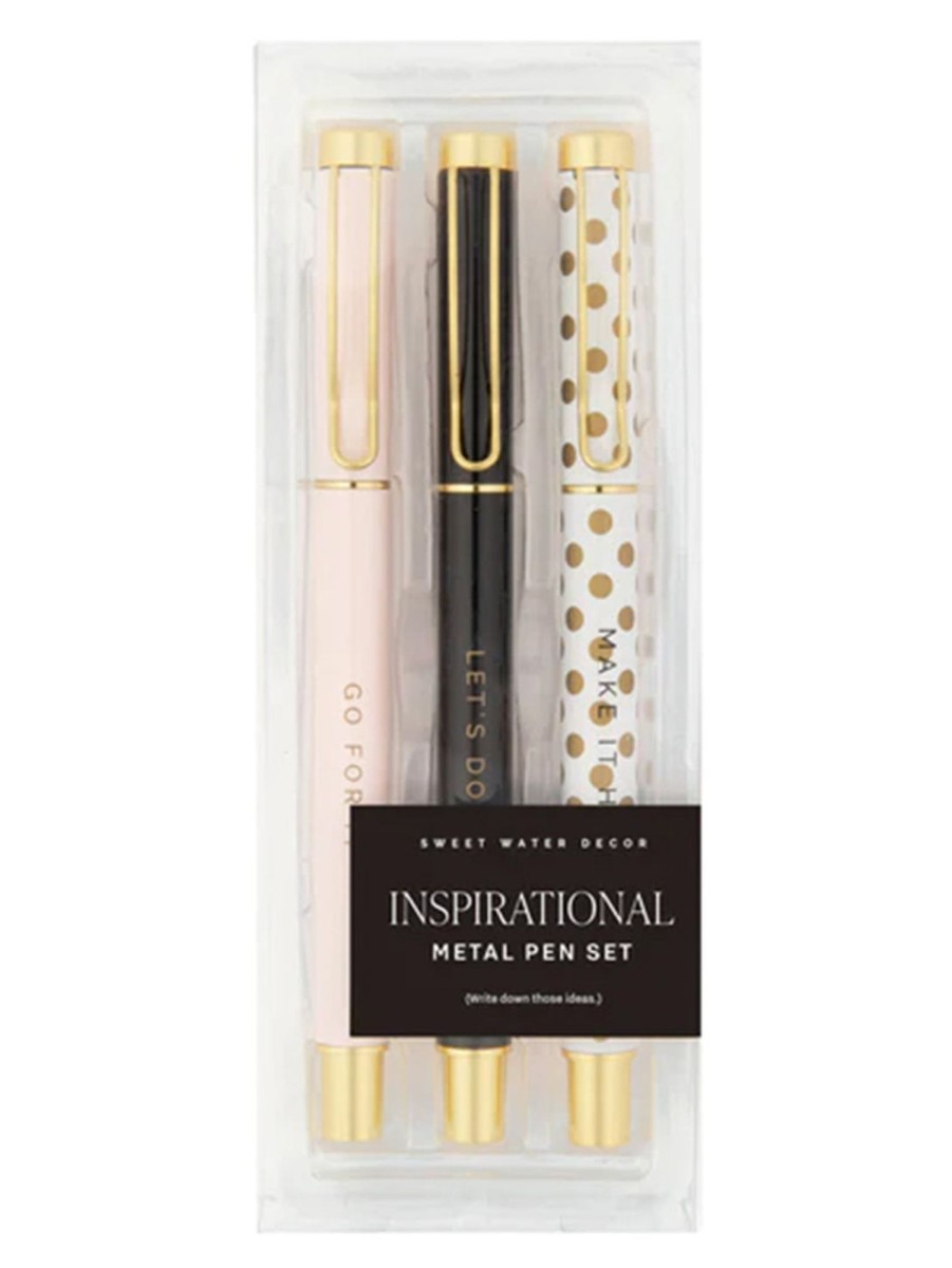 Lifestyle SWEET WATER DECOR Stationery | Inspirational Metal Pen Set Inspo