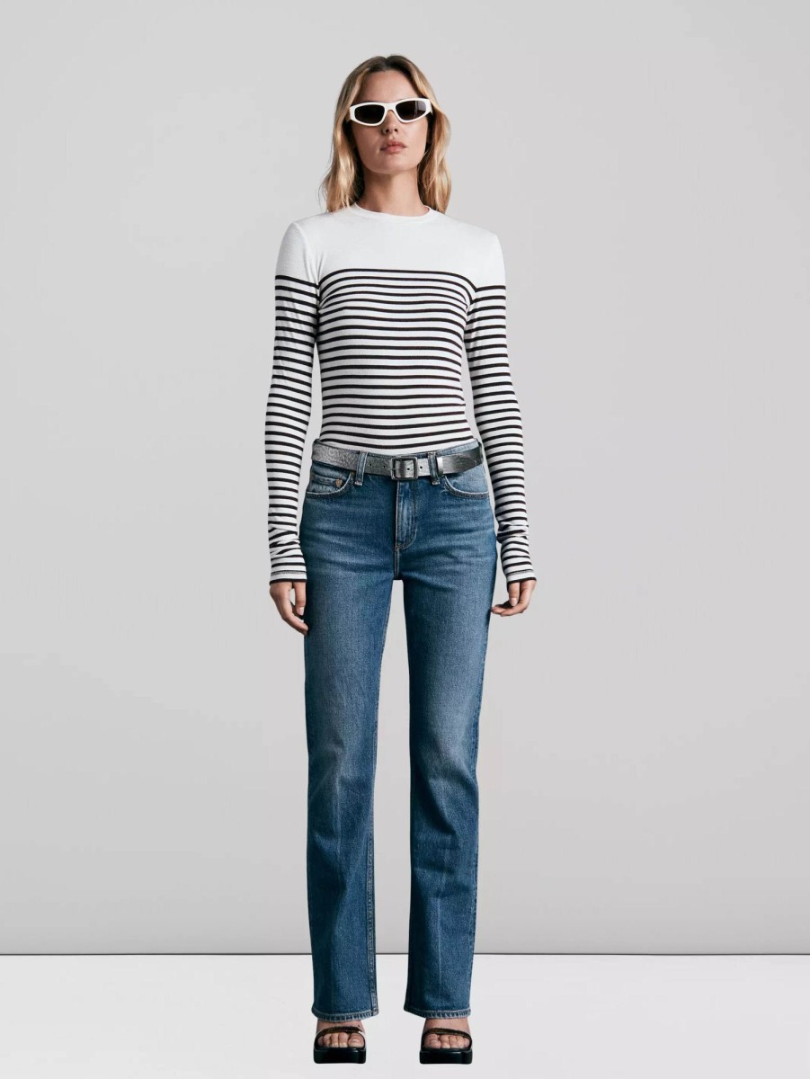 Women RAG + BONE Jeans | Peyton Mid Rise Boot Jean Huntley