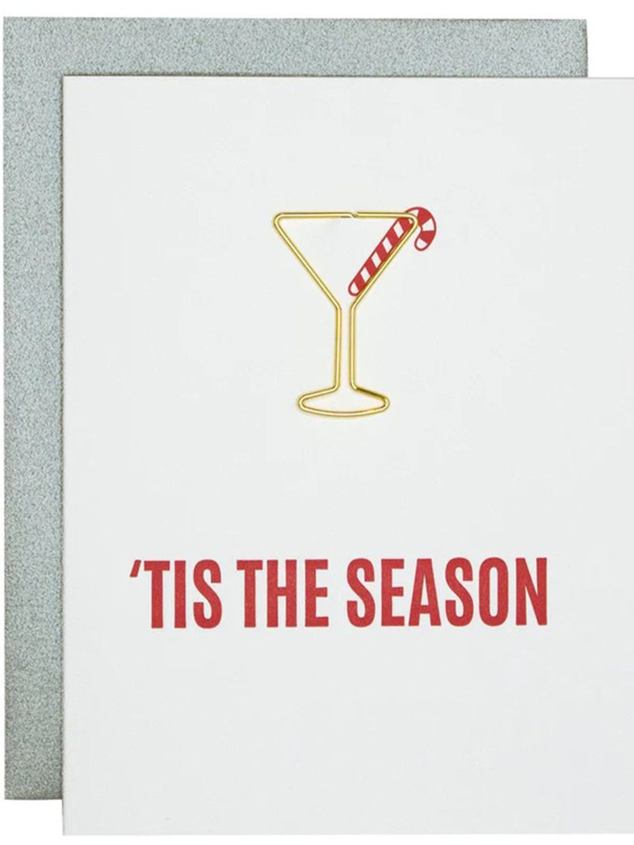 Lifestyle CHEZ GAGNE LETTERPRESS Stationery | Paper Clip Letterpress Cards - Tis The Season