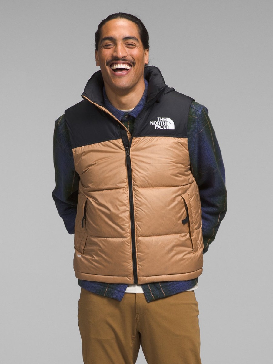 Men The North Face Outerwear & Jackets | 1996 Retro Nuptse Vest Almond Butter