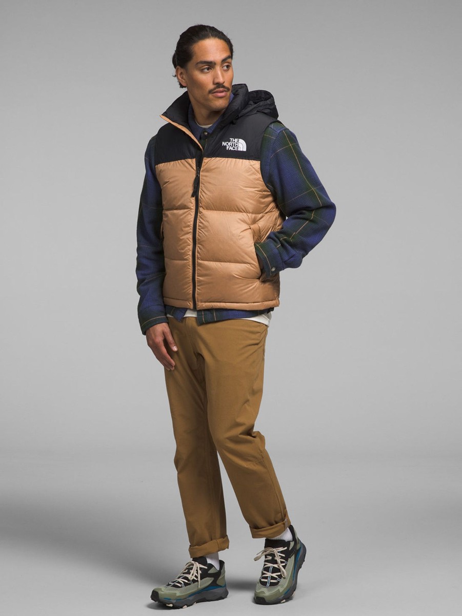 Men The North Face Outerwear & Jackets | 1996 Retro Nuptse Vest Almond Butter