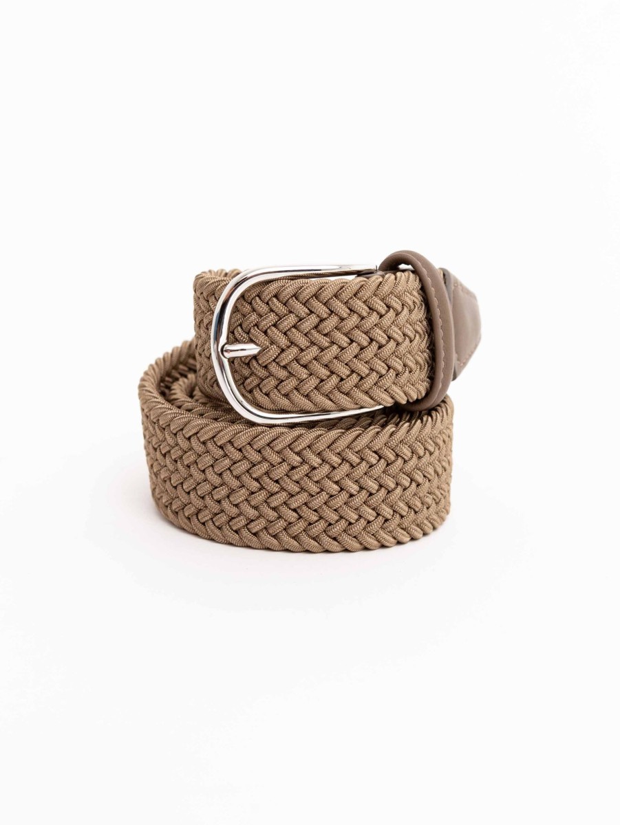 Men Anderson's Belts | Stretch Belt Tan