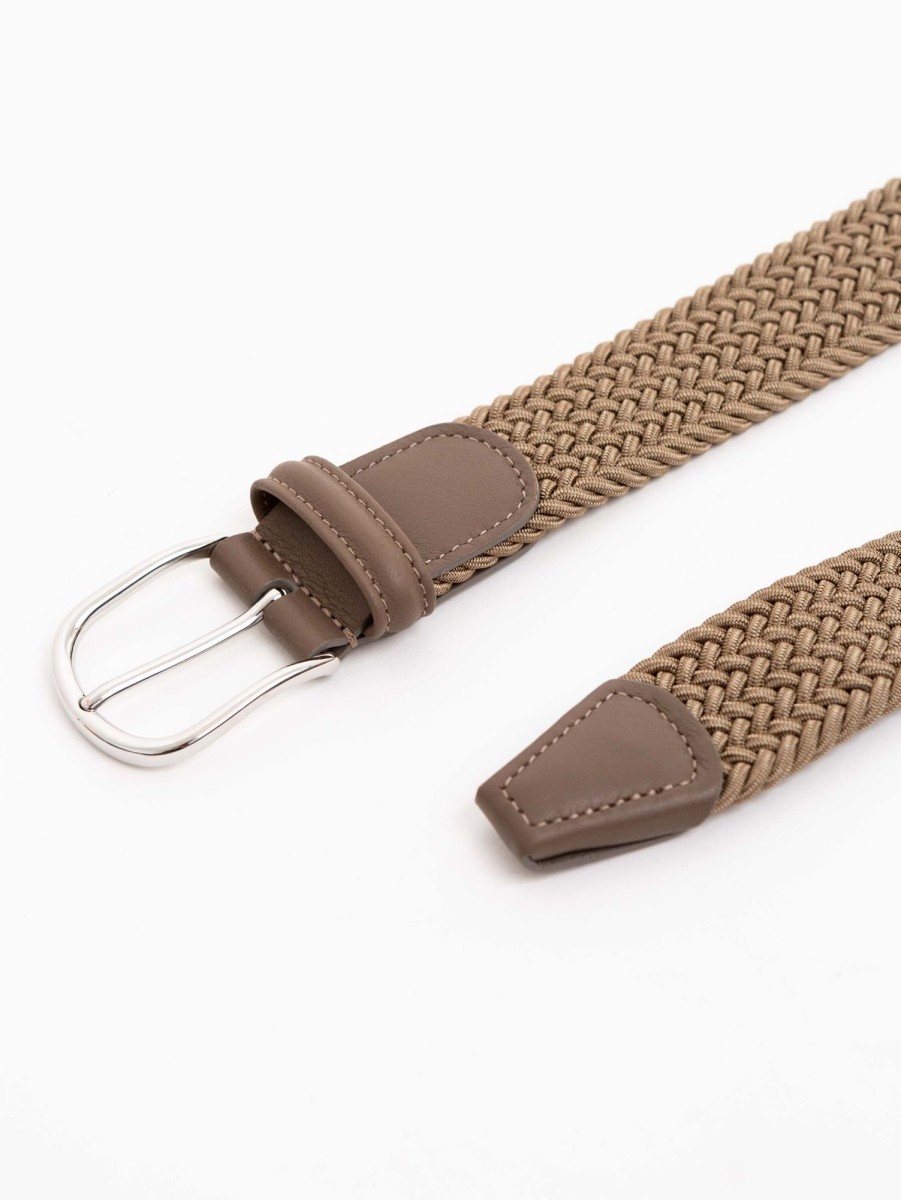 Men Anderson's Belts | Stretch Belt Tan