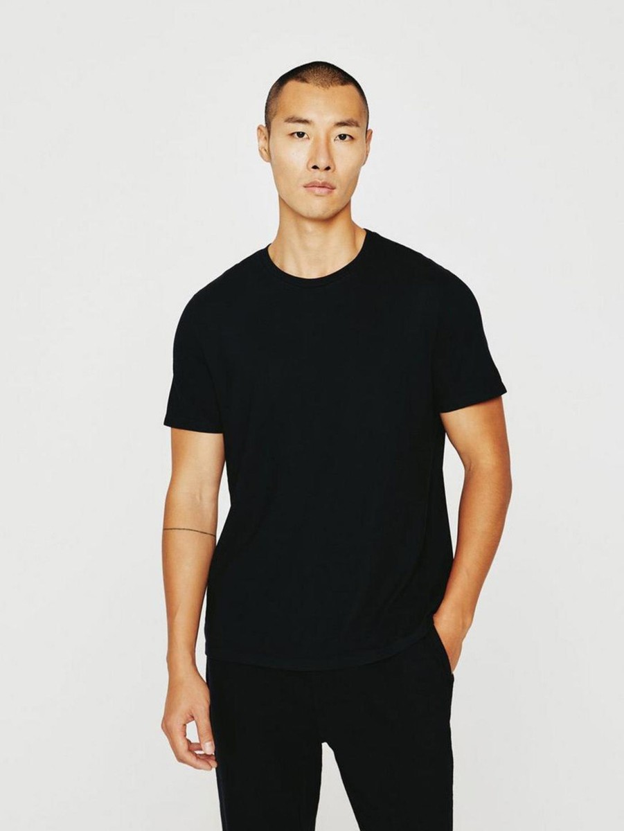 Men AG Jeans T-Shirts | Bryce Crew Neck Tee - True Black