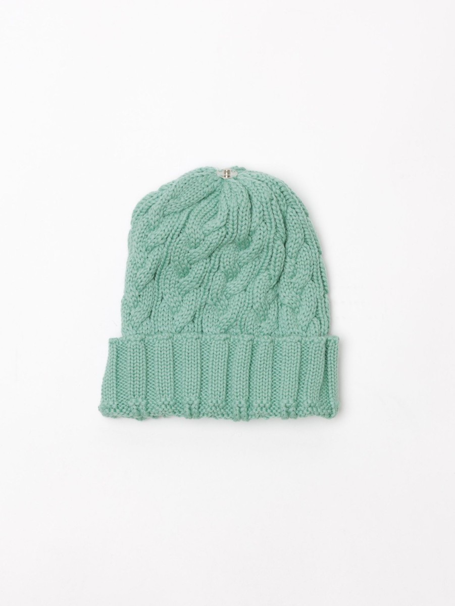 Women Lindo F Hats & Hair Accessories | Charlie Cable Toque - Green Tones