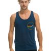 Men AVIATOR NATION Tops | Av Logo Tank Navy