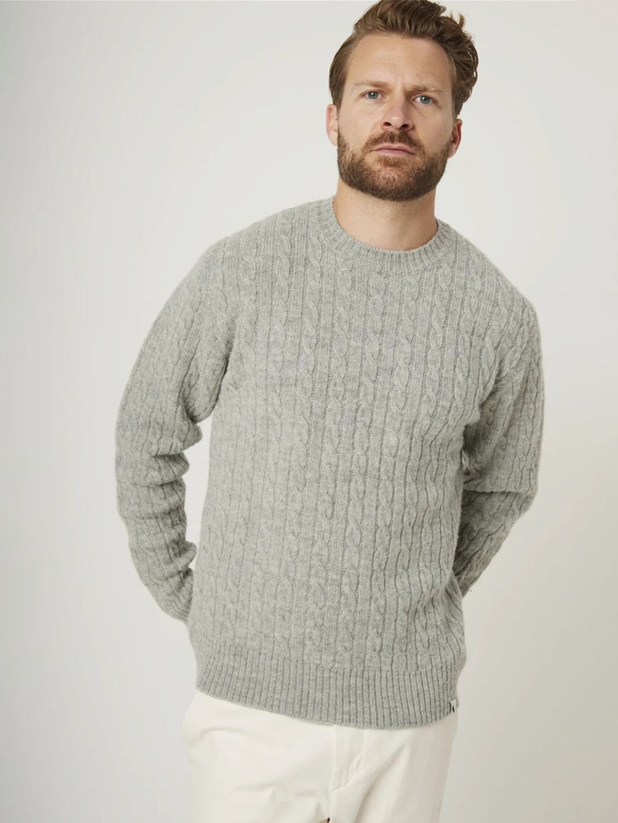 Men PEREGRINE Sweaters & Sweatshirts | Maker Stitch Sweater Light Grey