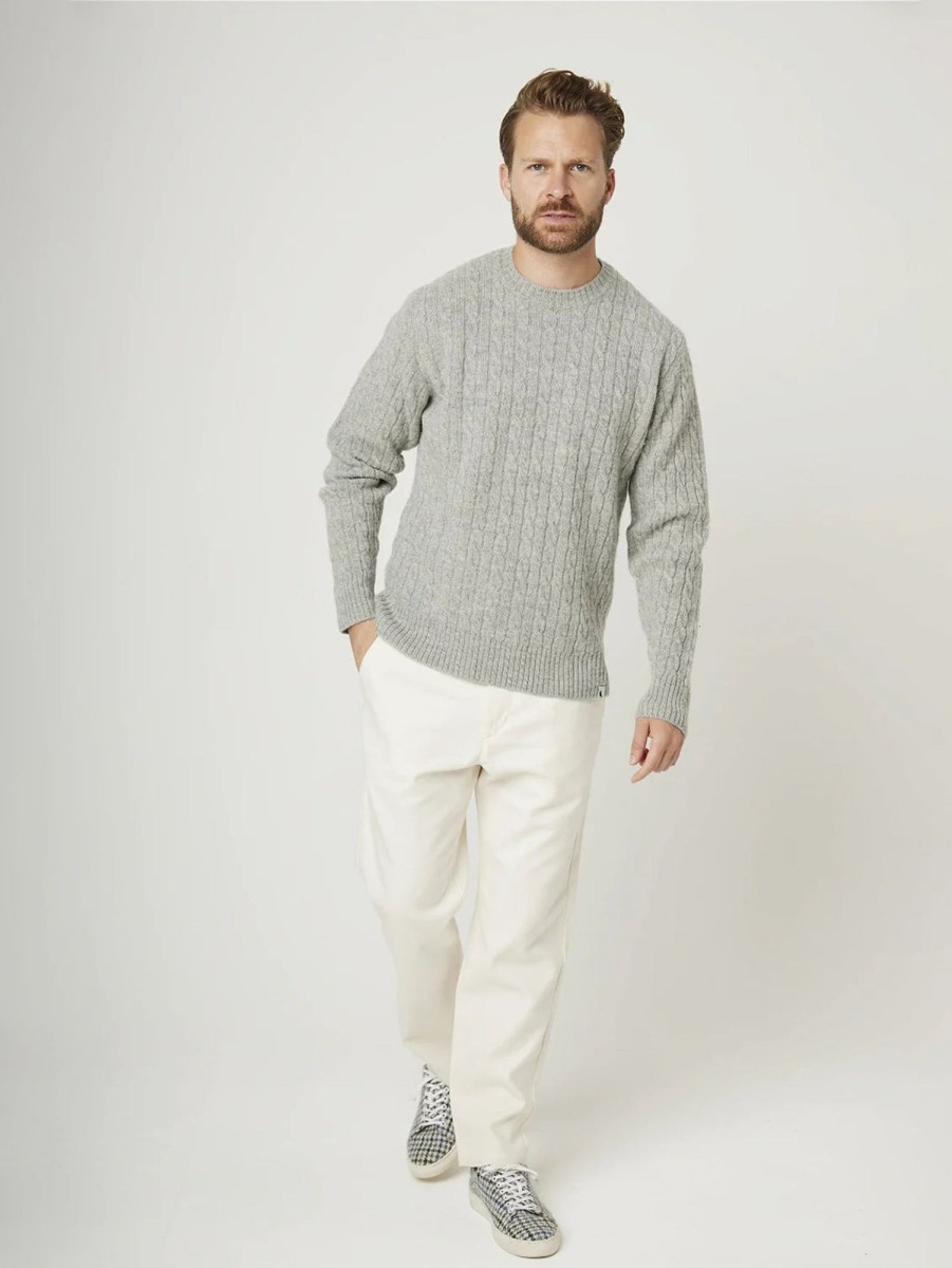 Men PEREGRINE Sweaters & Sweatshirts | Maker Stitch Sweater Light Grey