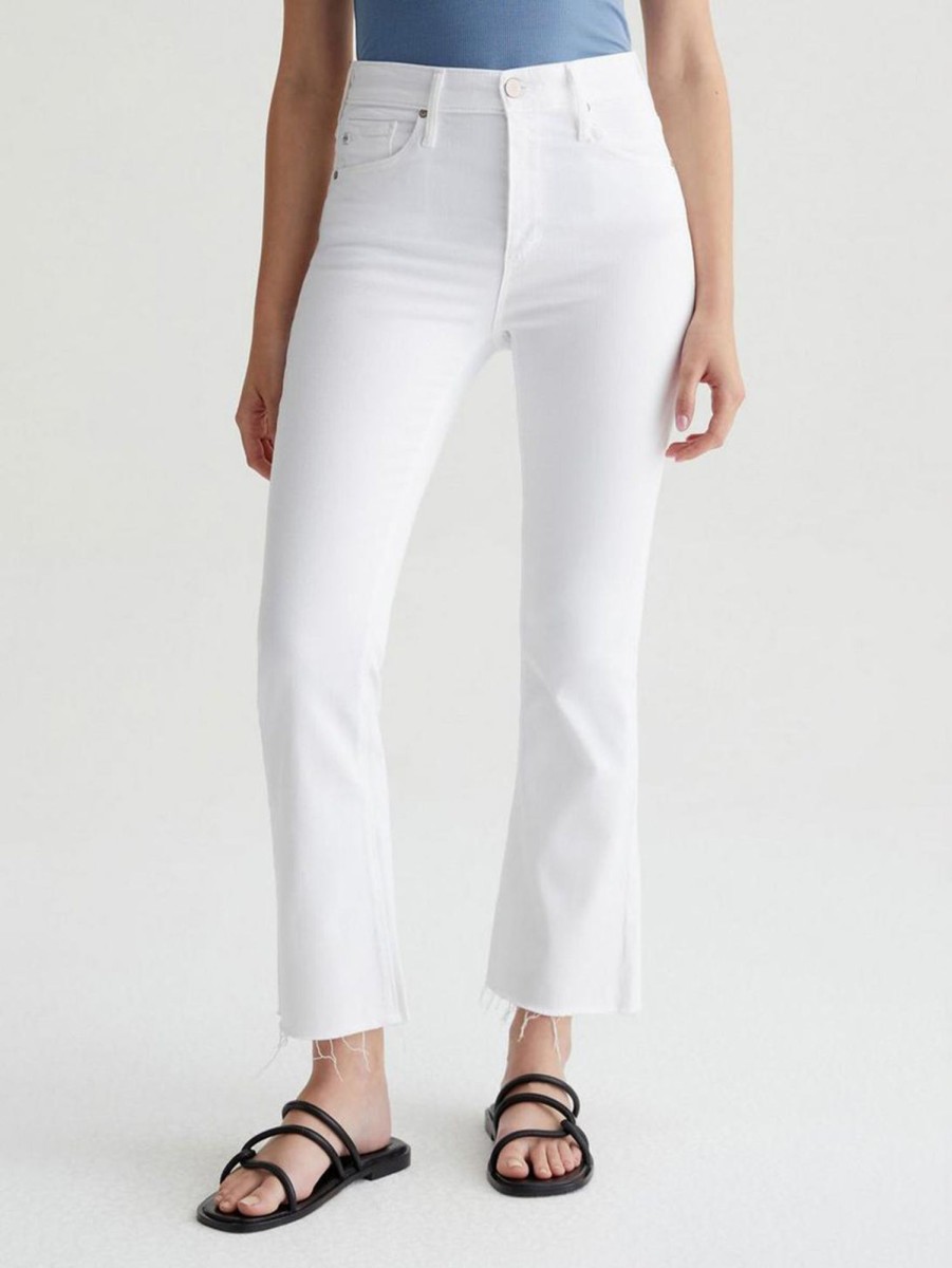 Women AG Jeans Jeans | Farrah High Rise Bootcut Jean - Modern White Wht