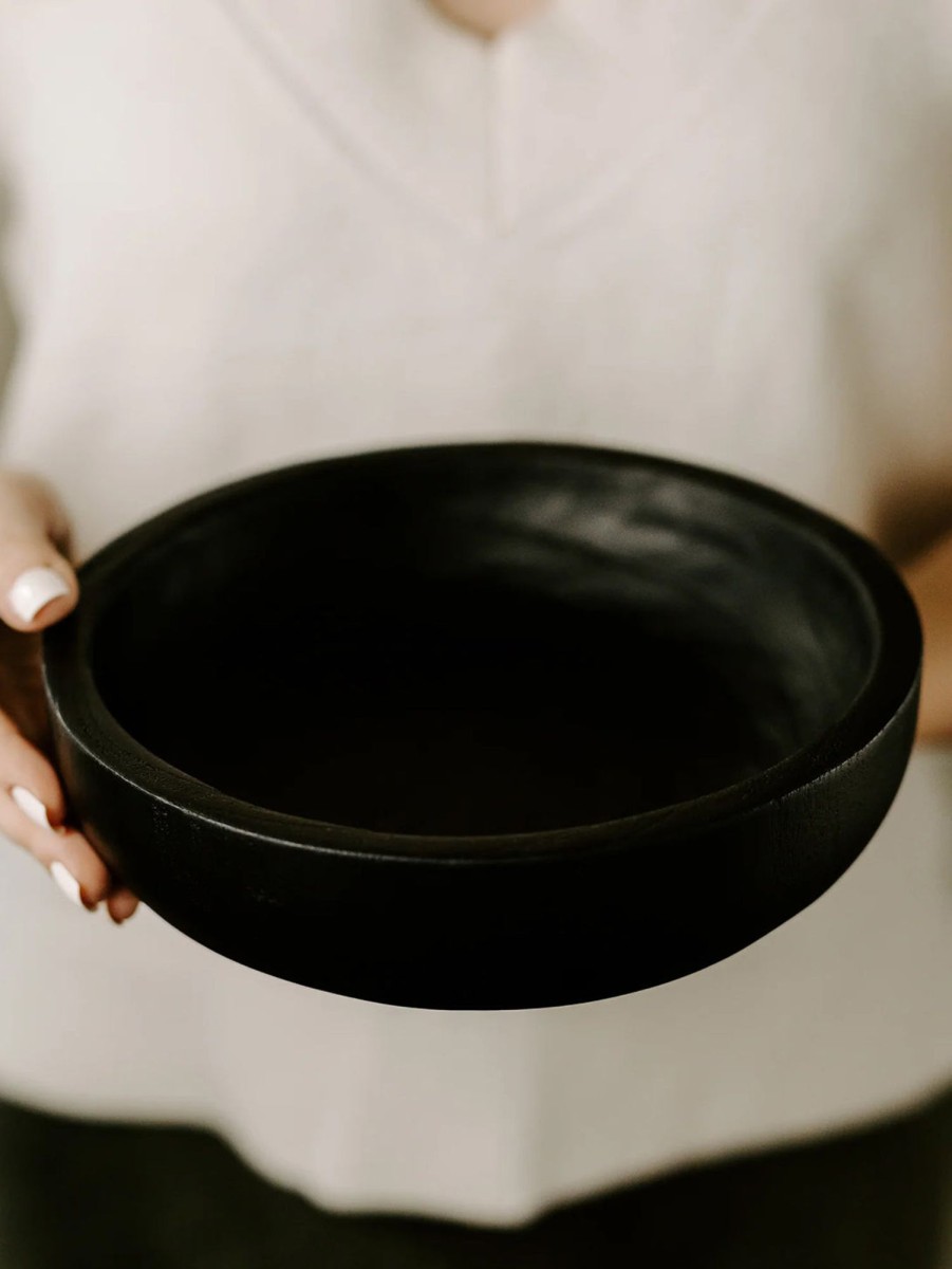 Lifestyle SWEET WATER DECOR Home | Decorative Wood Bowl Black