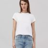 Women RAG + BONE T-Shirts | Slub Crew Neck Tee White