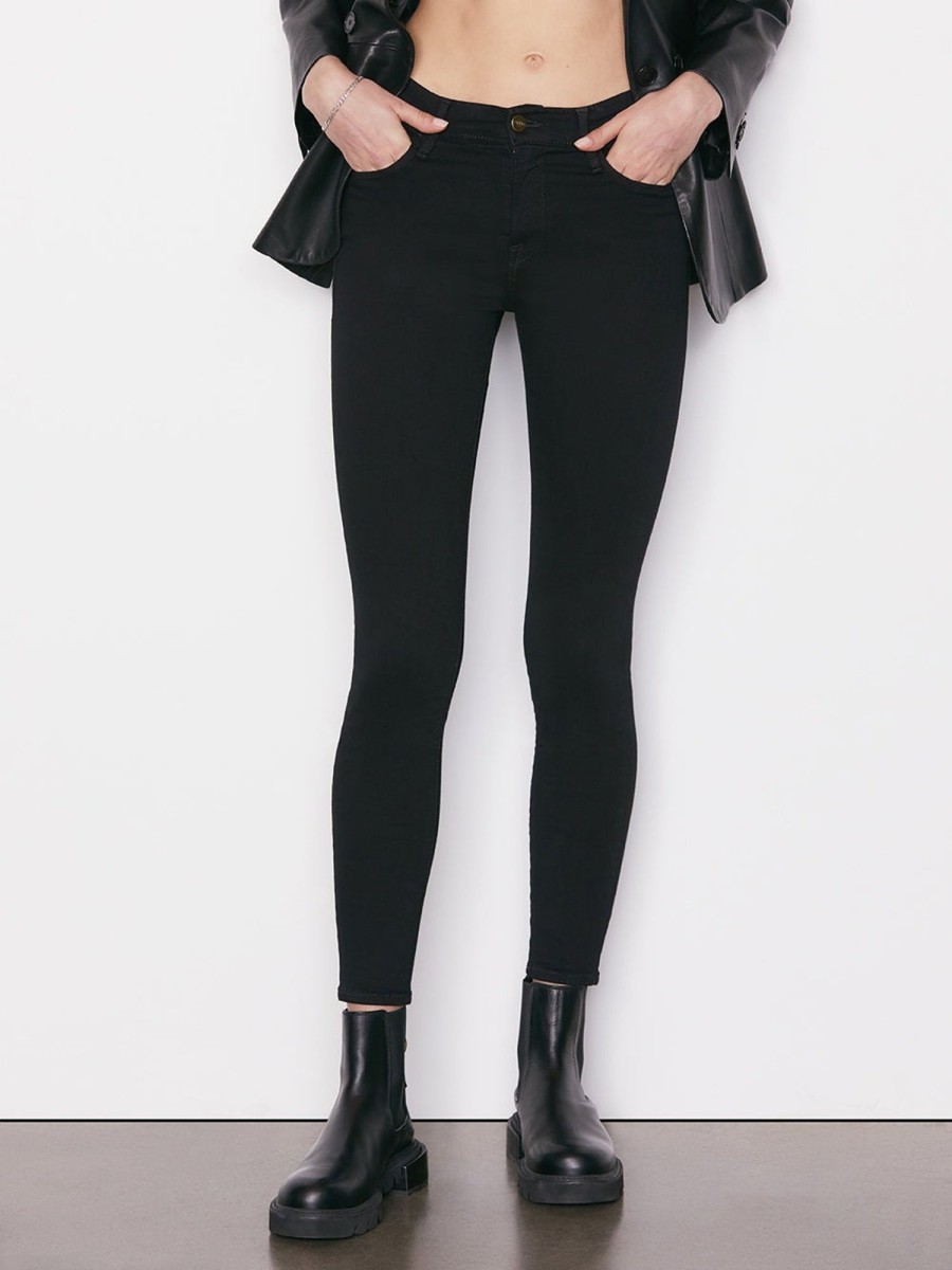 Women FRAME Jeans | Le High Skinny Jean Film Noir