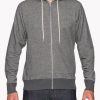 Men Naked u0026 Famous Sweaters & Sweatshirts | Terry Zip Hoodie Charcoal