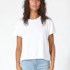 Women PERFECTWHITETEE T-Shirts | Harley Short Sleeve Crew Neck Tee White