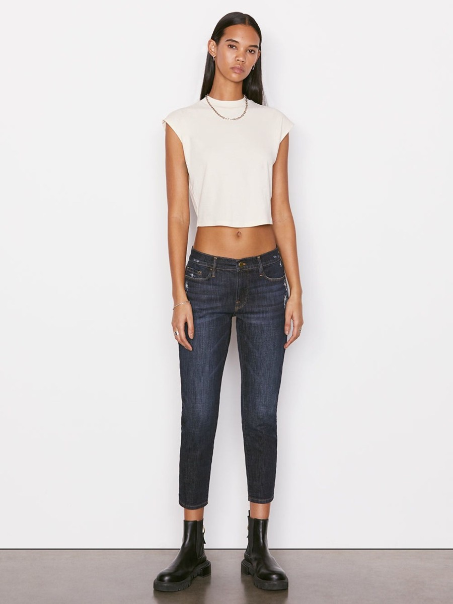 Women FRAME Jeans | Le Garcon Girlfriend Crop Jean Nt Cova