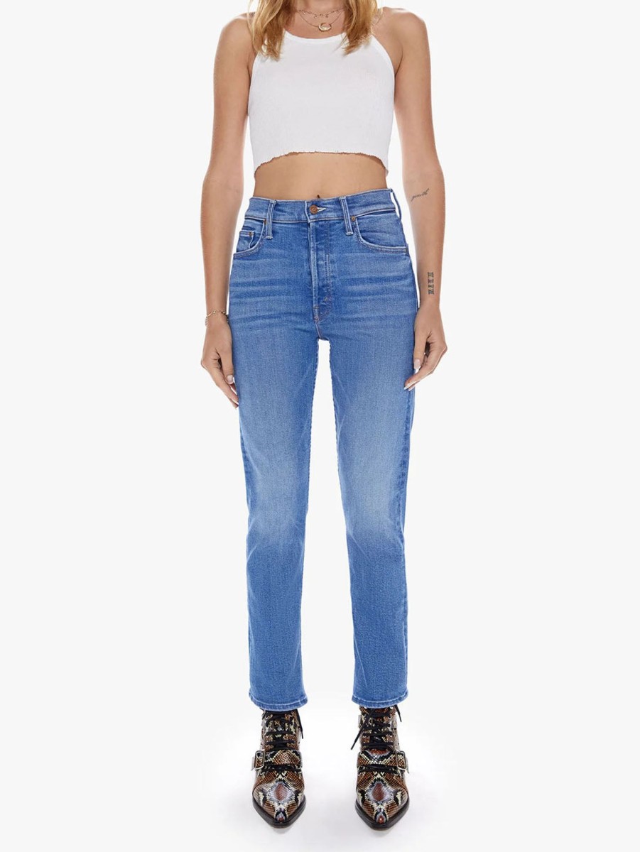 Women Mother Jeans | The Tomcat Ankle Jean - Layover Lyr