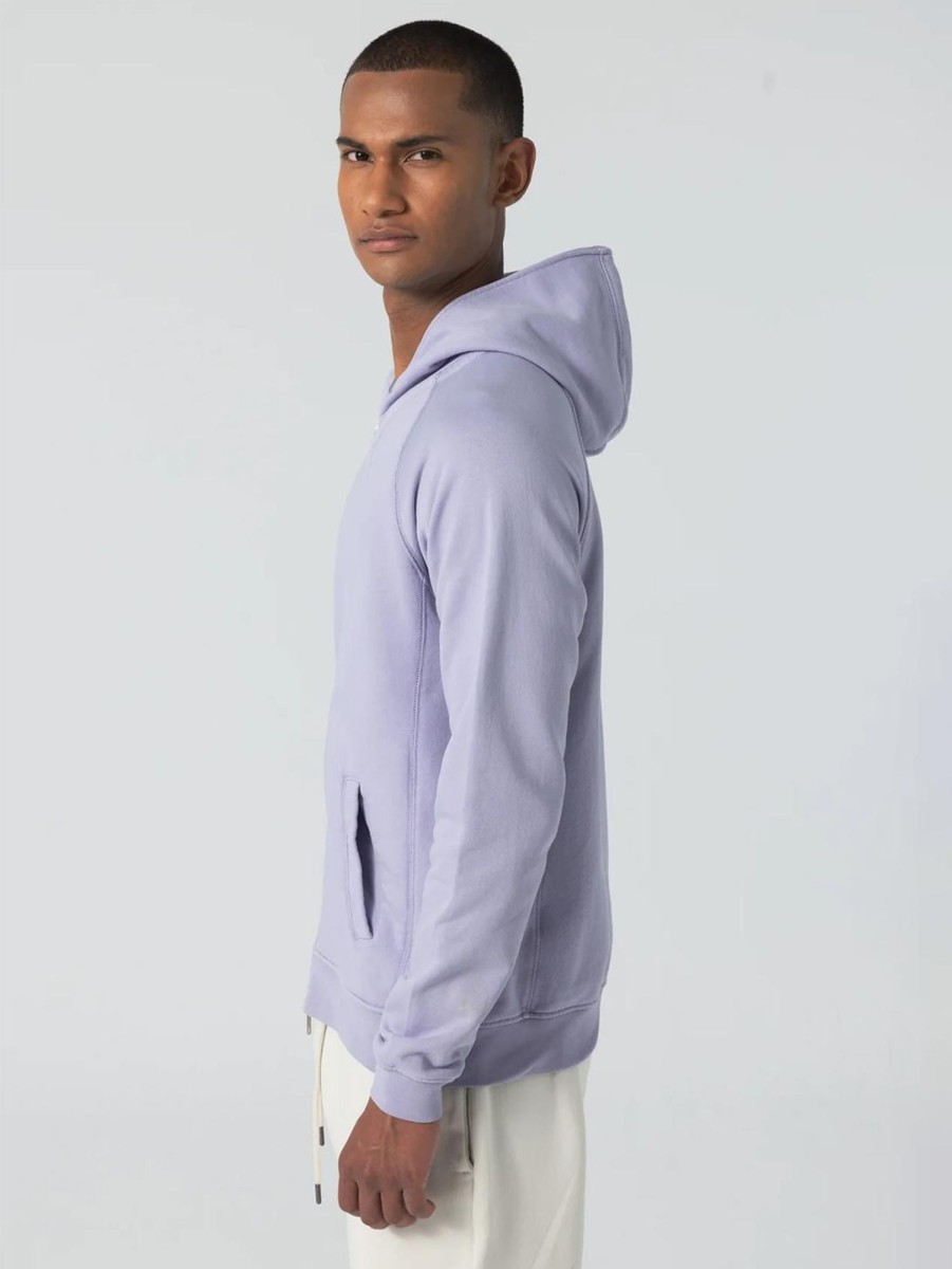 Men UNFEIGNED Sweaters & Sweatshirts | Long Sleeve Fleece Hoodie Lavender