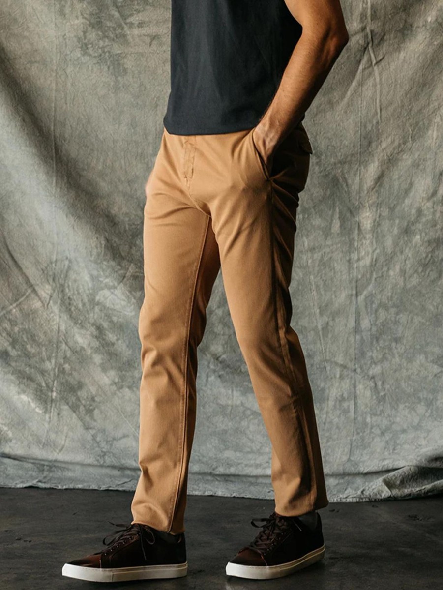 Men HIROSHI KATO Pants | The Axe Denit Chino Pant Khaki