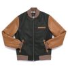 Men OUTCLASS ATTIRE Outerwear & Jackets | Bomber Jacket Olive Cognac