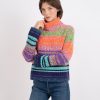 Women AUTUMN CASHMERE Sweaters & Sweatshirts | Gradient Cowl Neck Sweater Bright