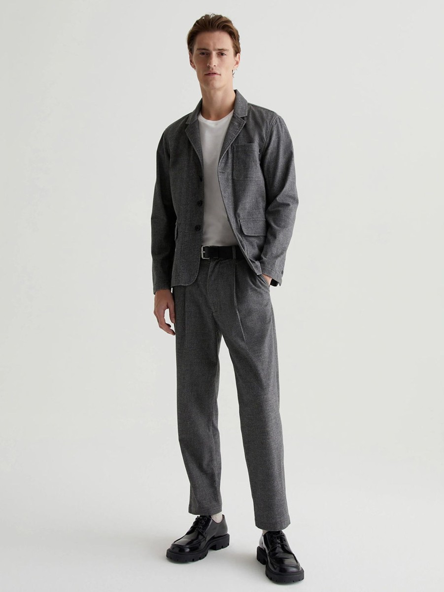 Men AG Jeans Outerwear & Jackets | Landon Blazer - Static Grey Stgy