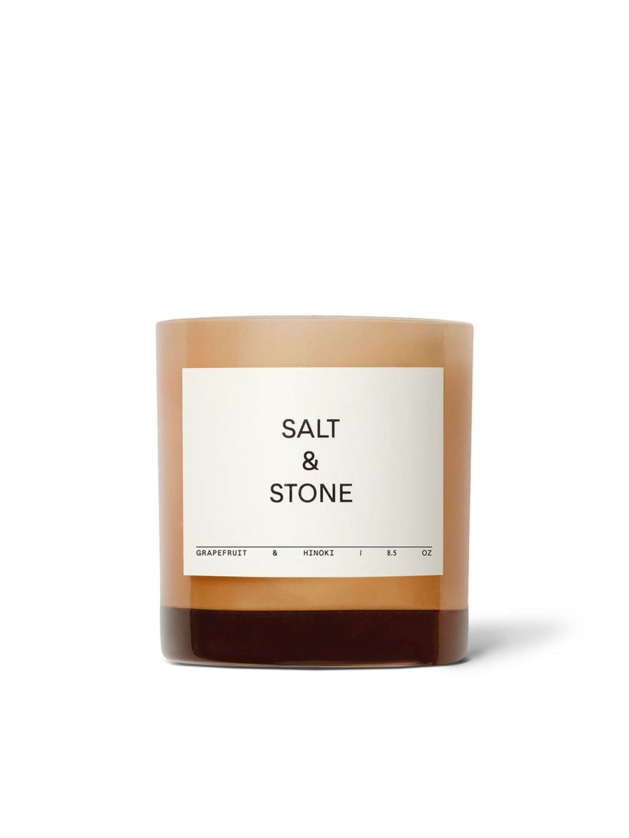 Lifestyle SALT u0026 STONE Candles | U0026 Hinoki 8.5Oz Candle Grapefruit