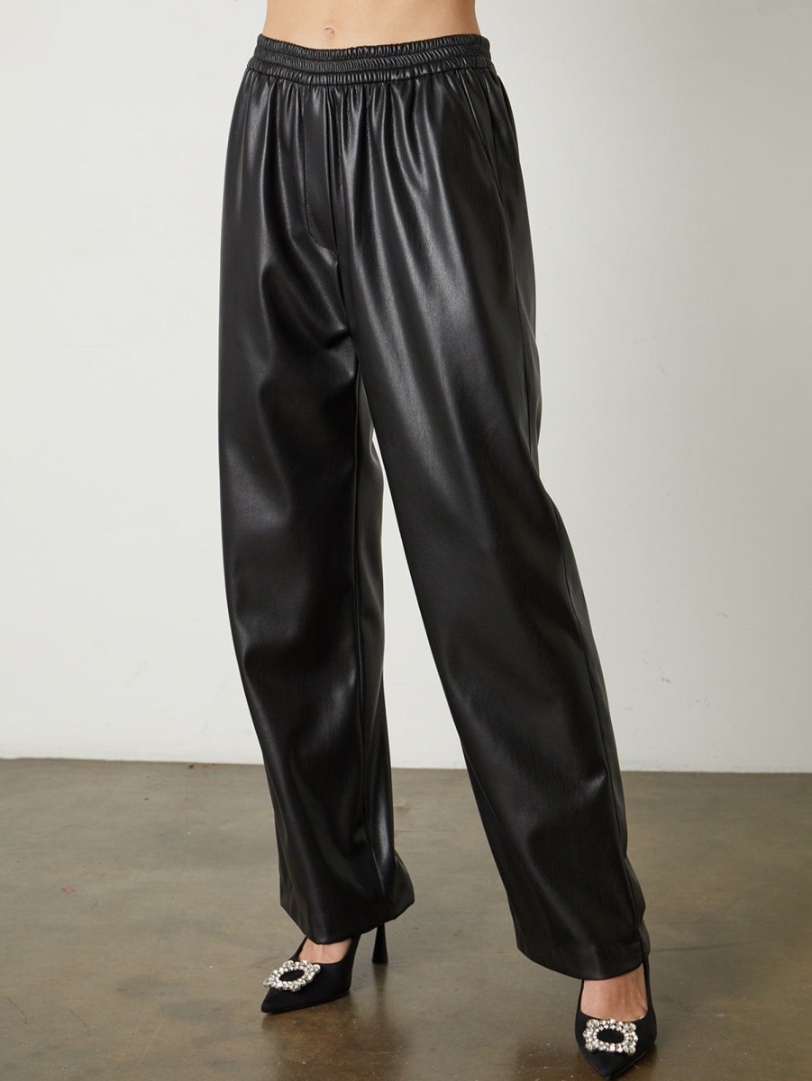 Women Velvet Pants | Jenna Pant - Black Blk