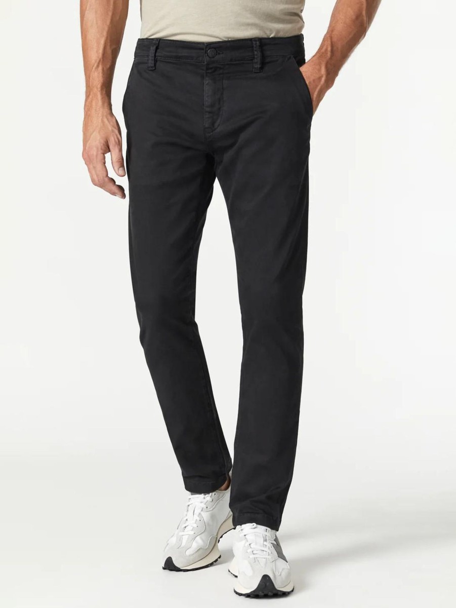 Men Mavi Pants | Johnny Twill Chino Pant Sateen Twill Black