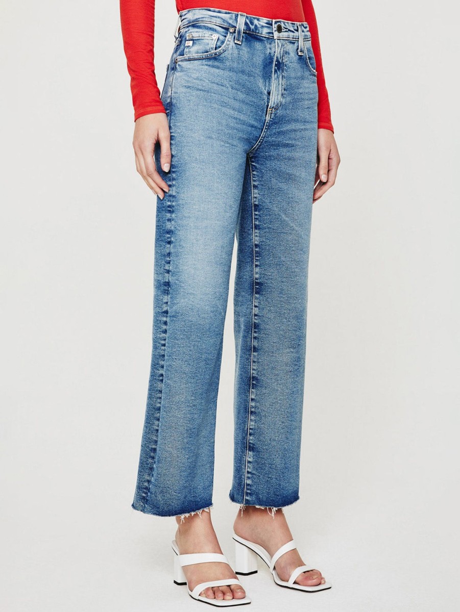 Women AG Jeans Jeans | Saige Wide Crop Jean - 18 Years Atlantic 18 Yrs Atlantic