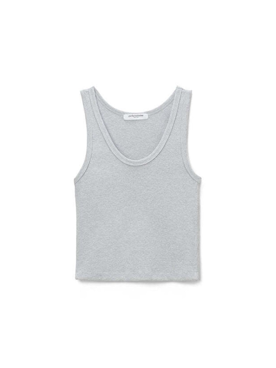 Women PERFECTWHITETEE T-Shirts | Blondie Tank Top Heather Grey