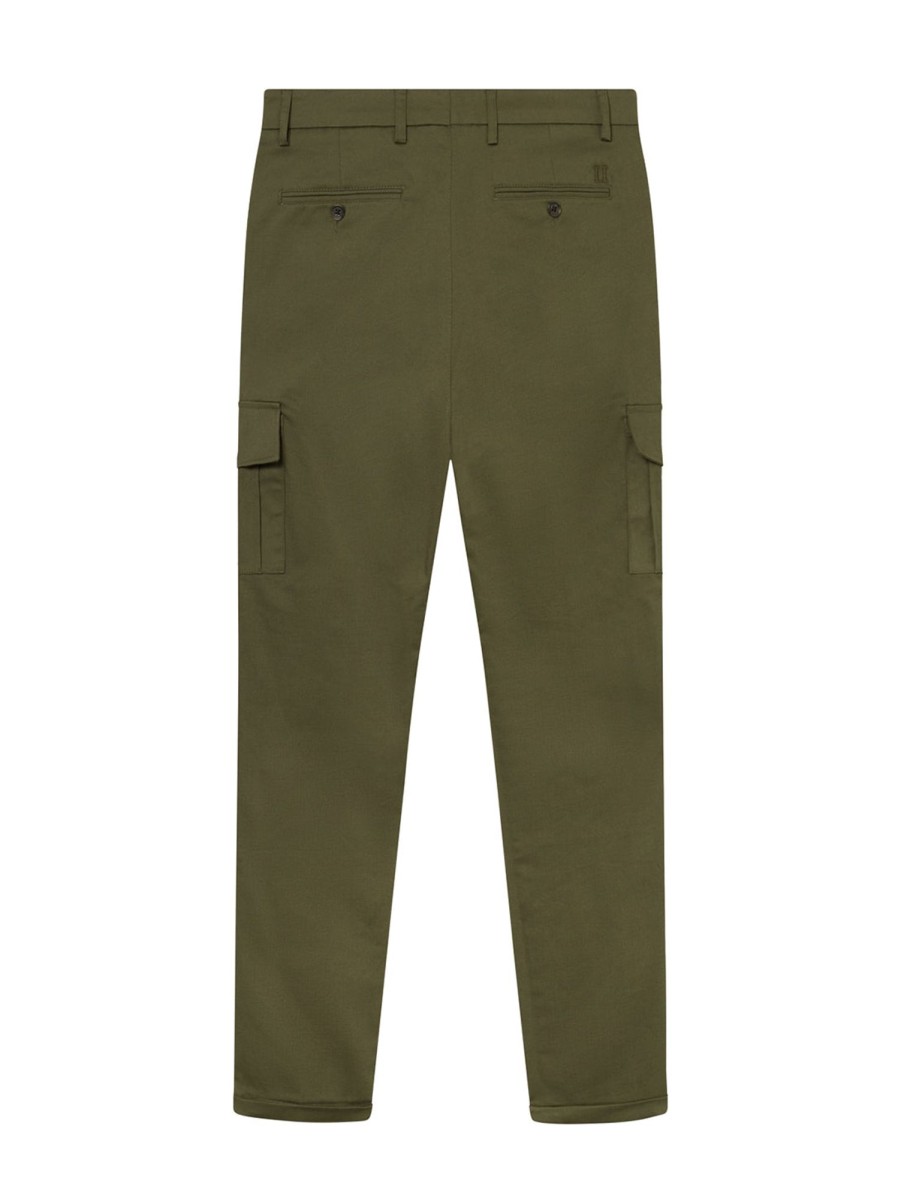 Men LES DEUX Pants | Como Cargo Suit Pant Olive Night