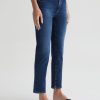 Women AG Jeans Jeans | Mari High Rise Crop Straight Jean Havana