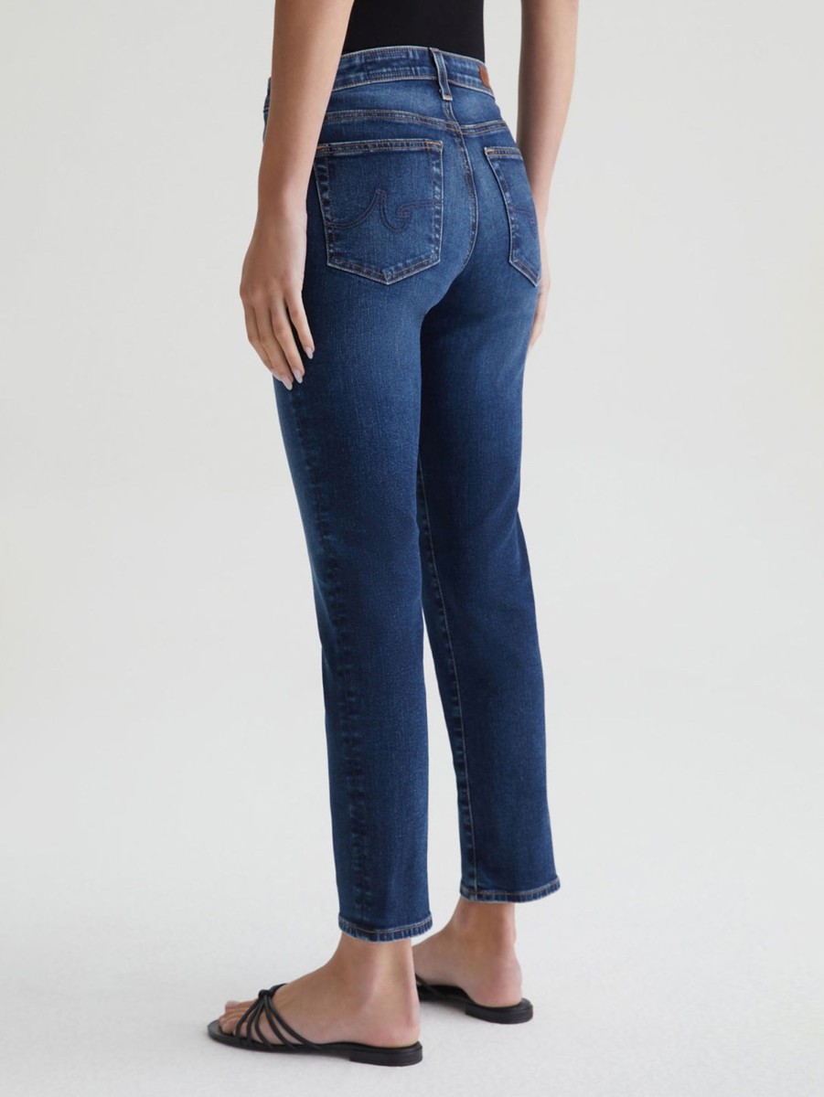 Women AG Jeans Jeans | Mari High Rise Crop Straight Jean Havana