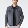 Men Mavi Outerwear & Jackets | Drake Denim Jacket - Light Athletic Grey