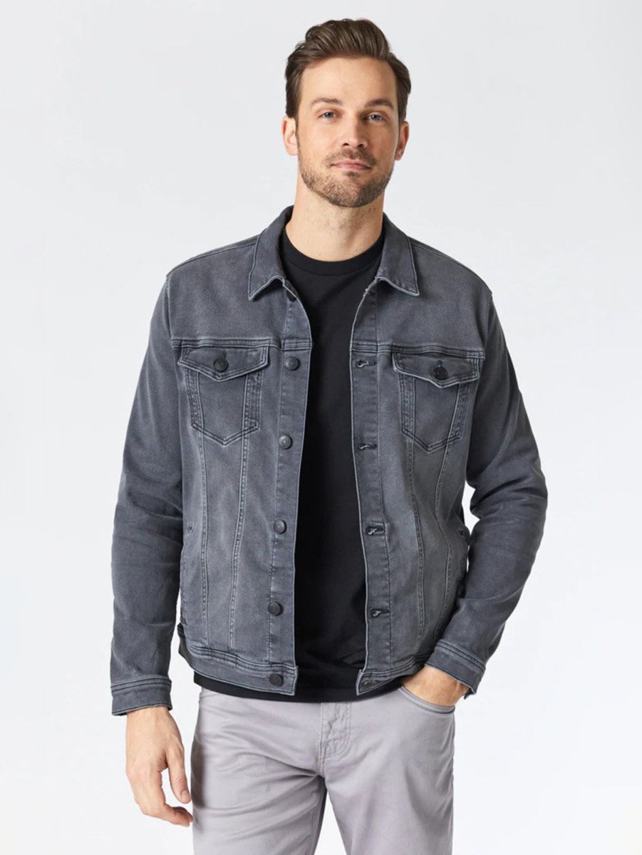 Men Mavi Outerwear & Jackets | Drake Denim Jacket - Light Athletic Grey