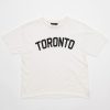 Women Retro Brand Black Label T-Shirts | Toronto Tee - Antique White Antiq Wht-Vblk