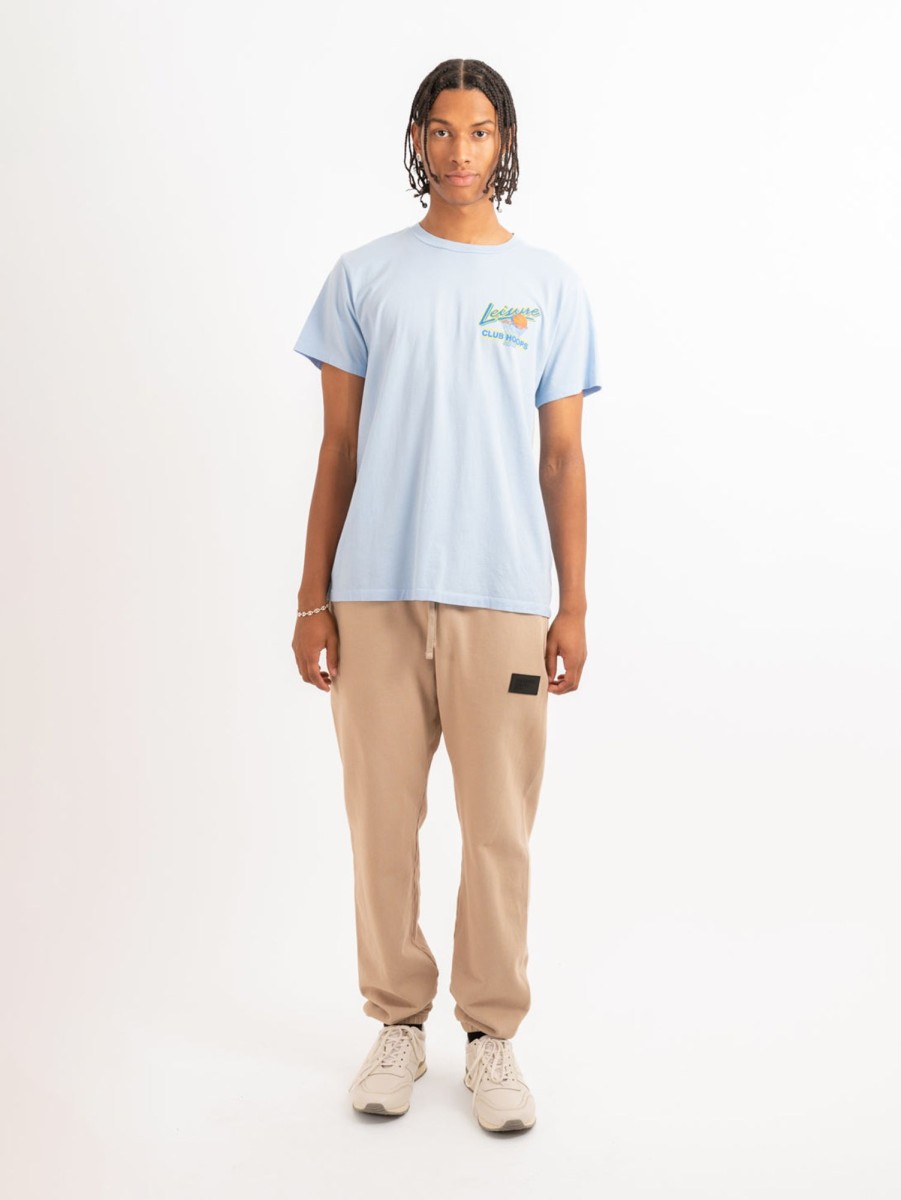 Men PASADENA LEISURE CLUB T-Shirts | Club Hoops Tee Light Blue