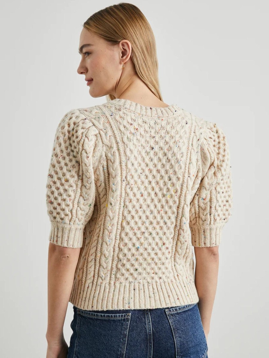 Women Rails Sweaters & Sweatshirts | Isla Confetti Cardigan Cream