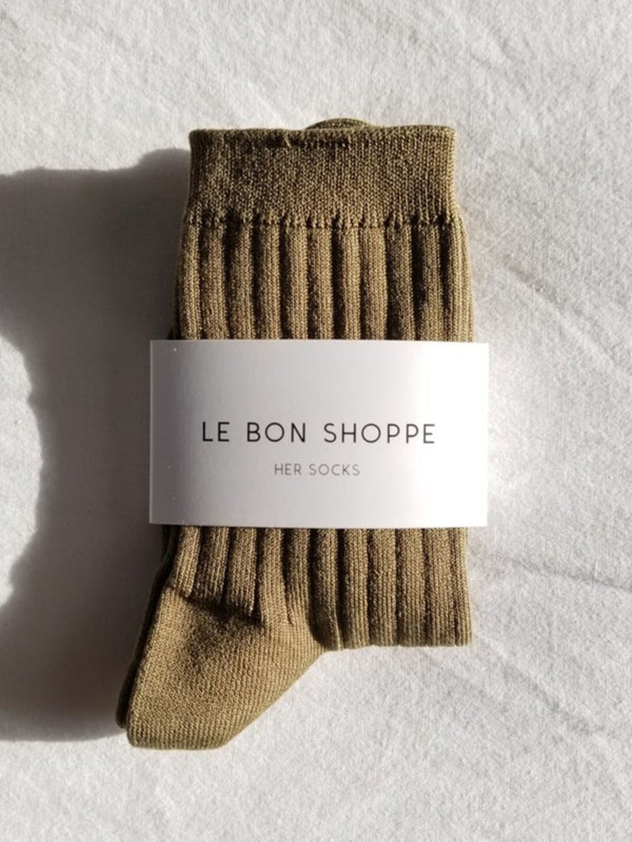 Women LE BON SHOPPE Socks | Her Socks Pesto