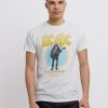 Men Retro Brand Black Label T-Shirts | Ac/Dc Who Made Who Tee Antique White