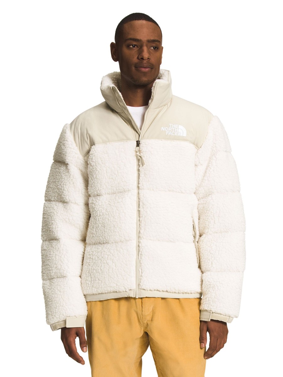 Men The North Face Outerwear & Jackets | 1996 High Pile Nuptse Jacket Gardenia White