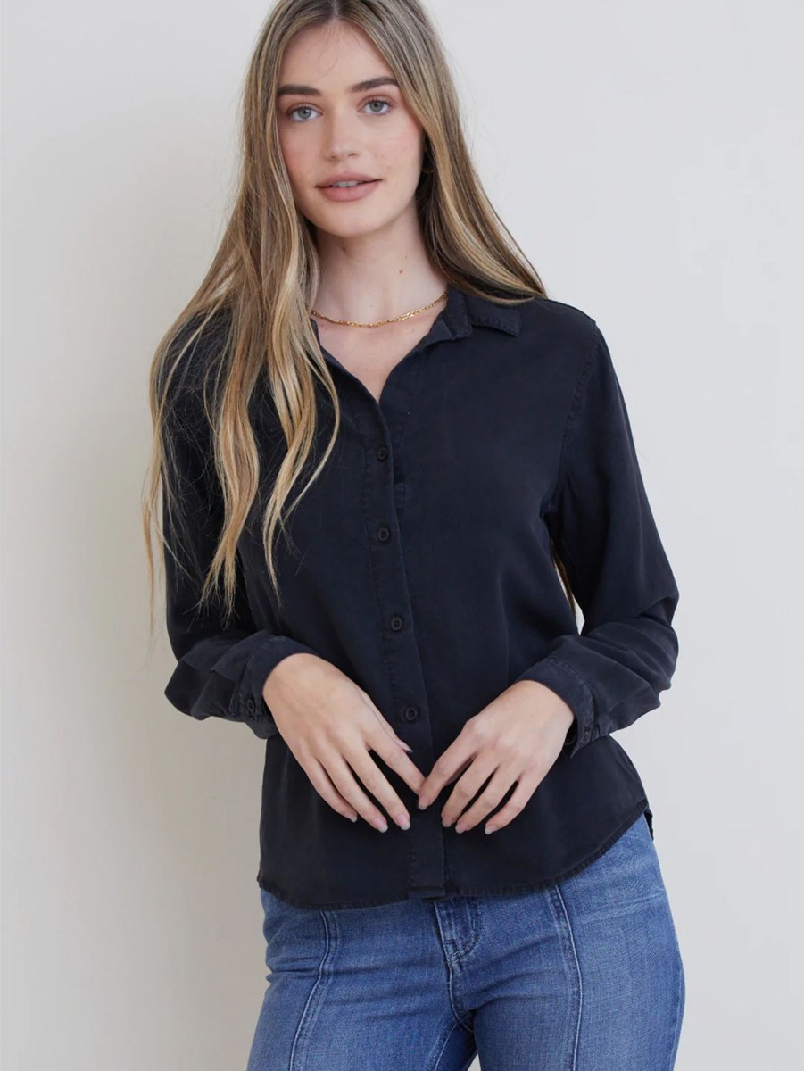 Women Bella Dahl Shirts | Button Down Shirt Black