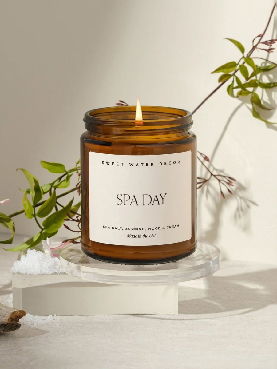 Lifestyle SWEET WATER DECOR Candles | Amber Jar Soy Candle Day Spa