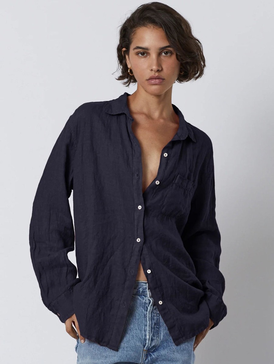 Women Velvet Shirts | Muholland Linen Shirt