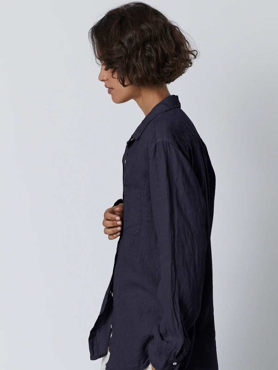 Women Velvet Shirts | Muholland Linen Shirt