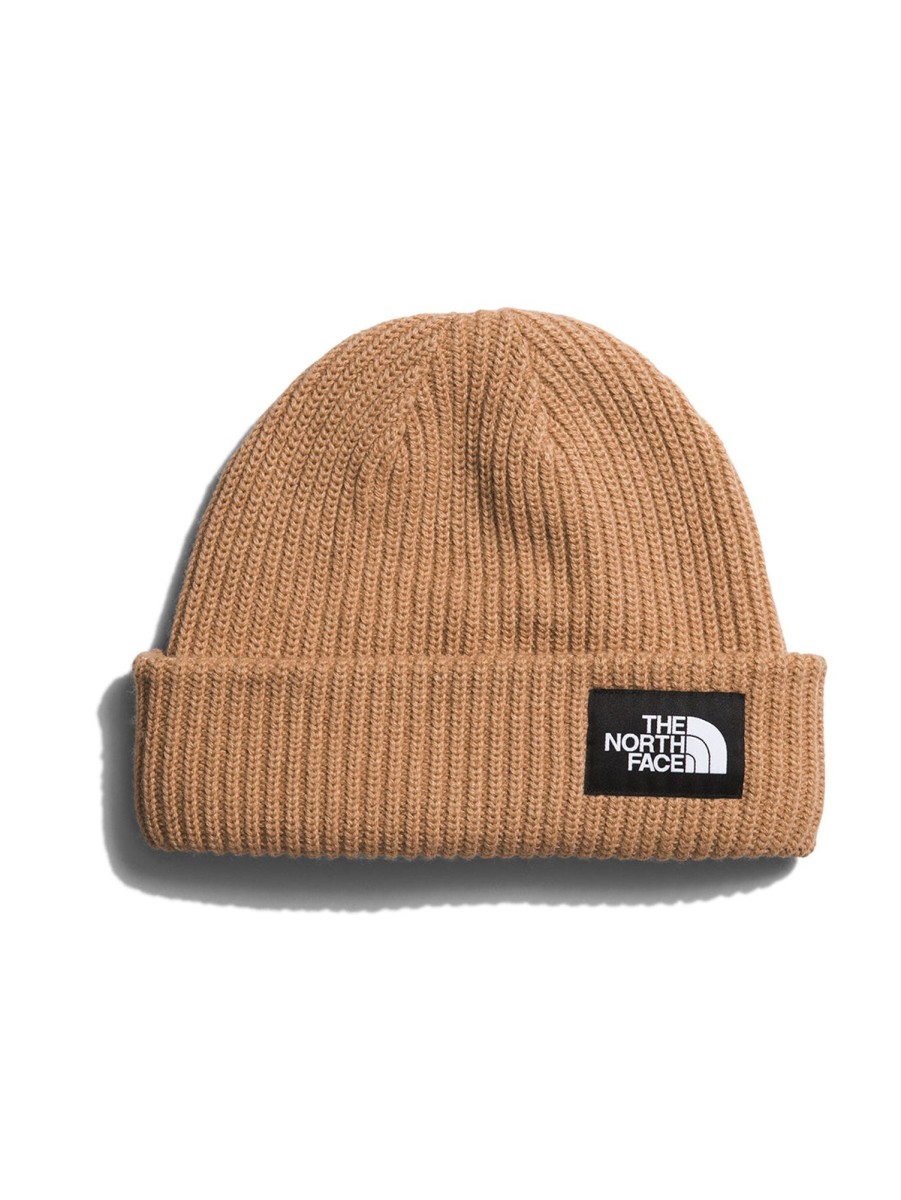 Men The North Face Hats | Salty Dog Lined Beanie Almond Butter